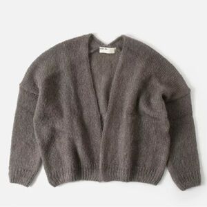 Evam Eva mohair silk cardigan mocha color